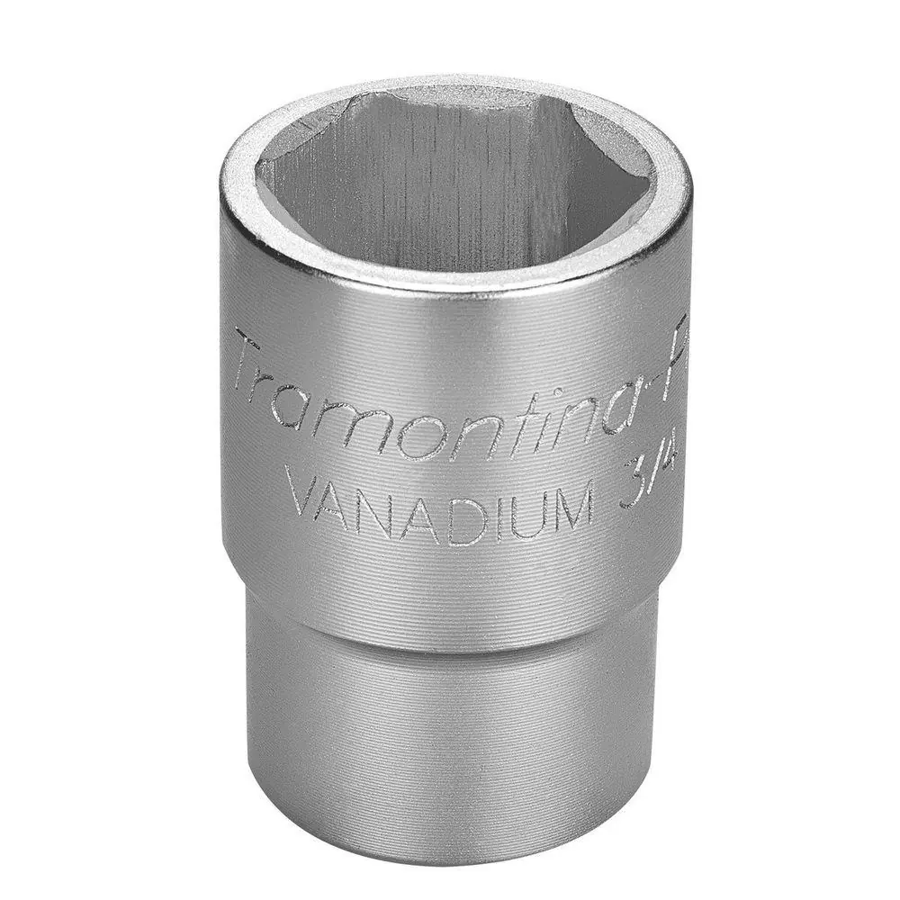 Soquete Sextavado Em Aço Cromo Vanádio 1.1/16" - Encaixe 3/4"