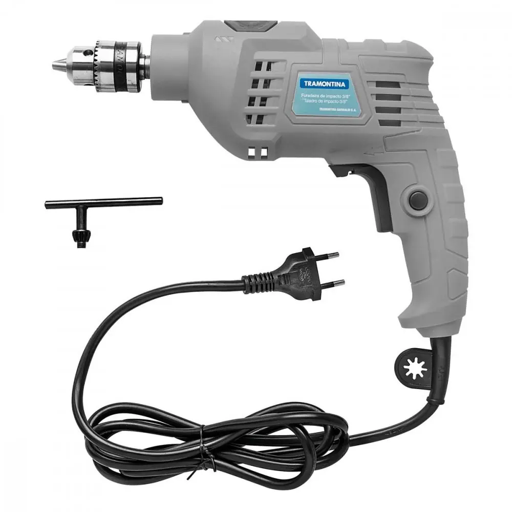 Furadeira De Impacto 500w 3/8" 127v Tramontina Reversão