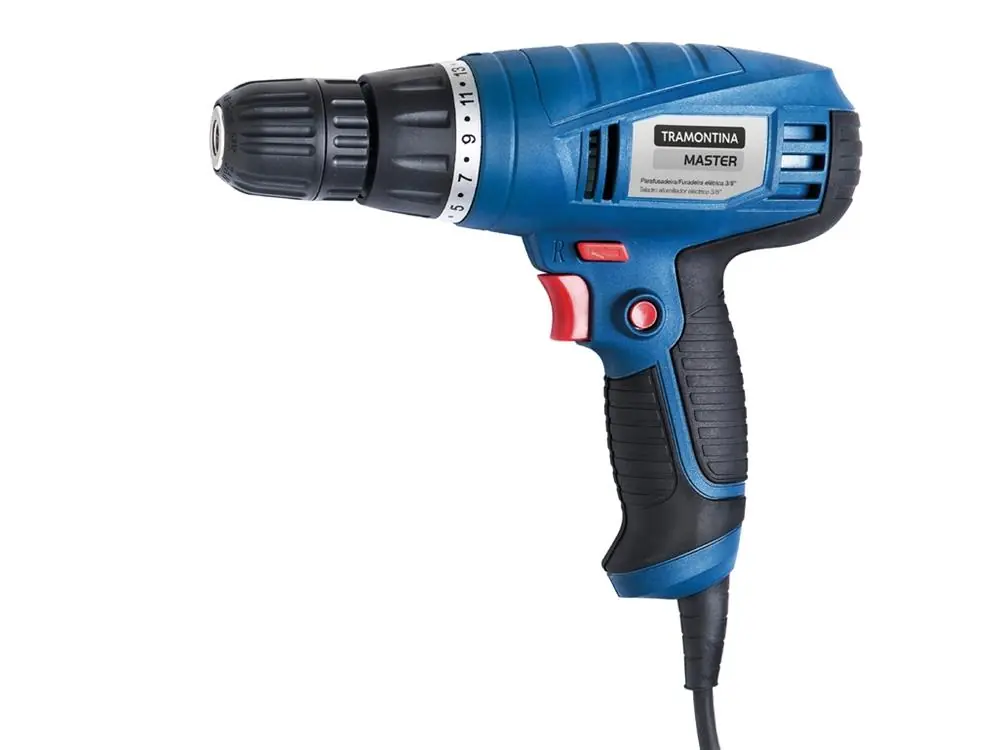 Parafusadeira Furadeira Eletrica 3 8 Potencia 280w 750 Rpm Sem Impacto Tramontina 127v