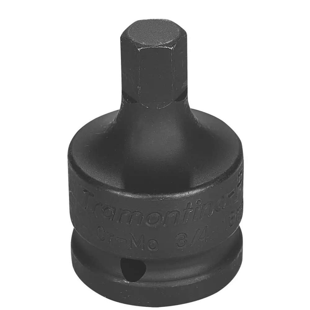 Soquete De Impacto Ponta Hexagopnal Em Aço Cromo Molibdênio 15 Mm - Encaixe 3/4