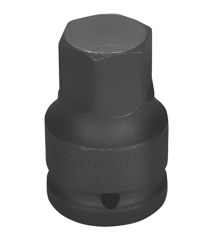 Soquete De Impacto Ponta Hexagopnal Em Aco Cromo Molibdenio 27 Mm - Encaixe 3 4 Tramontina