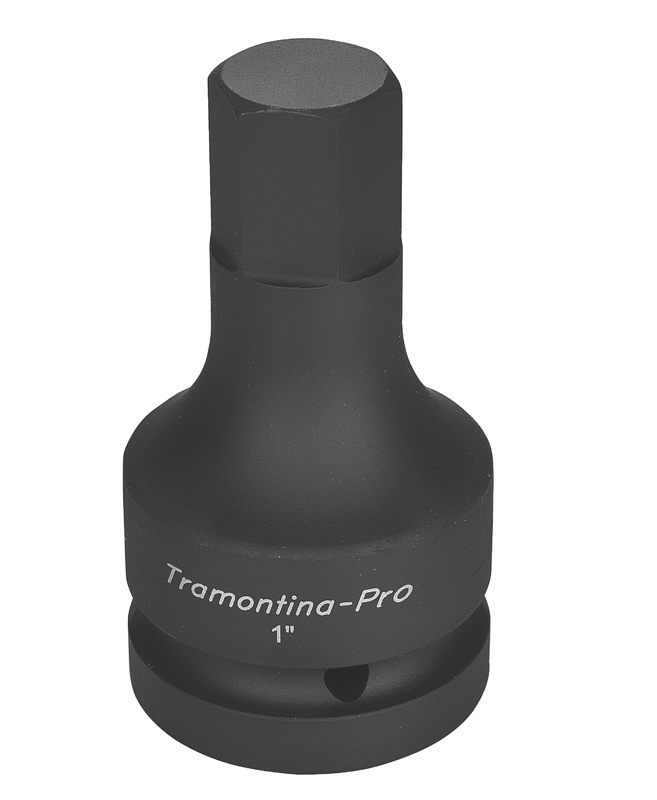Soquete De Impacto Ponta Hexagonal Em Aco Cromo Molibdenio 21 Mm - Encaixe 1 Tramontina