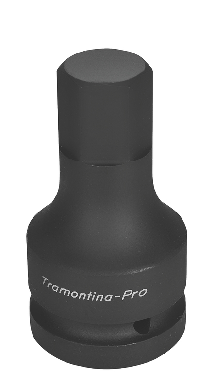 Soquete De Impacto Ponta Hexagonal Em Aco Cromo Molibdenio 28 Mm - Encaixe 1 Tramontina