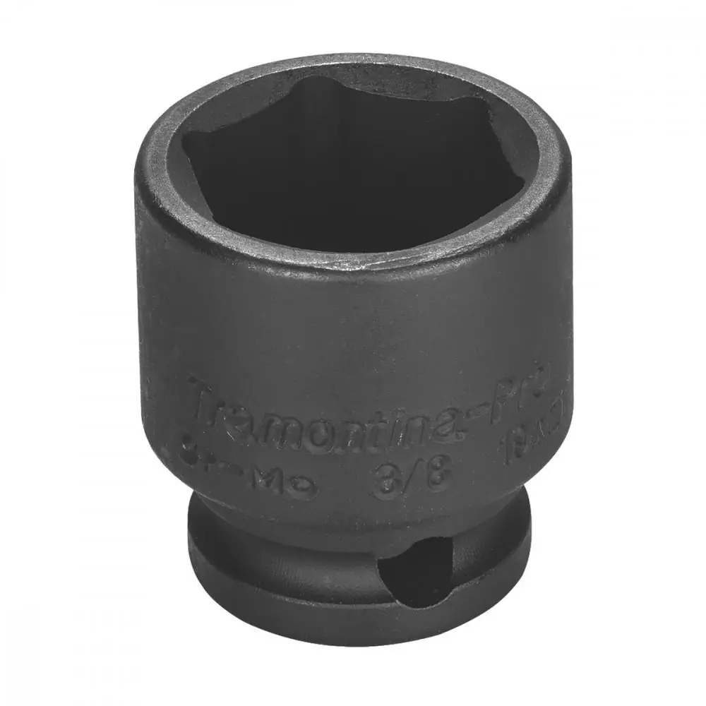 Soquete De Impacto Sextavado Em Aço Cromo Molibdênio 19 Mm - Encaixe 3/8