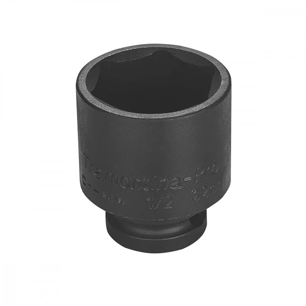 Soquete De Impacto Sextavado Em Aço Cromo Molibdênio 35 Mm - Encaixe 1/2