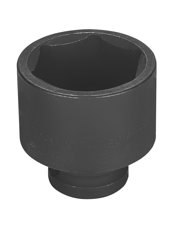 Soquete De Impacto Sextavado Em Aco Cromo Molibdenio 36 Mm - Encaixe 1 2 Tramontina