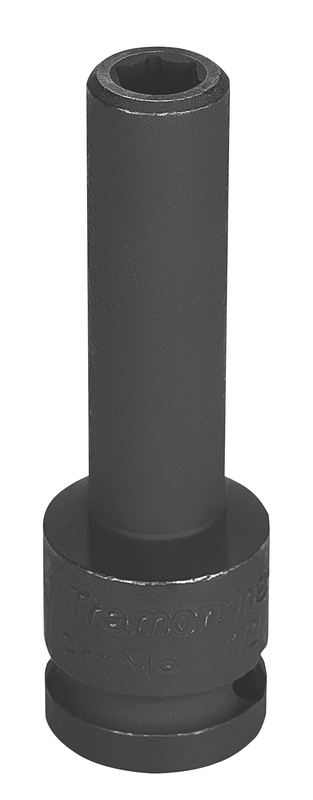 Soquete De Impacto Sextavado Longo Em Aco Cromo Molibdenio 8 Mm - Encaixe 1 2 Tramontina