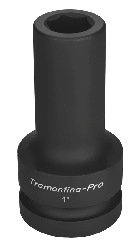 Soquete De Impacto Sextavado Longo Em Aco Cromo Molibdenio 19 Mm - Encaixe 1 Tramontina