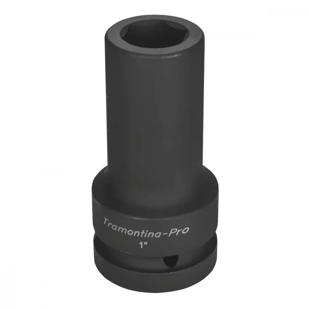 Soquete De Impacto Sextavado Longo Em Aço Cromo Molibdênio 24 Mm - Encaixe 1