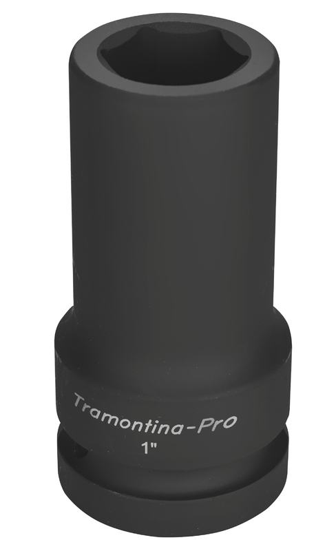 Soquete De Impacto Sextavado Longo Em Aco Cromo Molibdenio 27 Mm - Encaixe 1 Tramontina