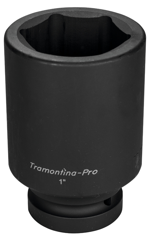 Soquete De Impacto Sextavado Longo Em Aco Cromo Molibdenio 50 Mm - Encaixe 1 Tramontina