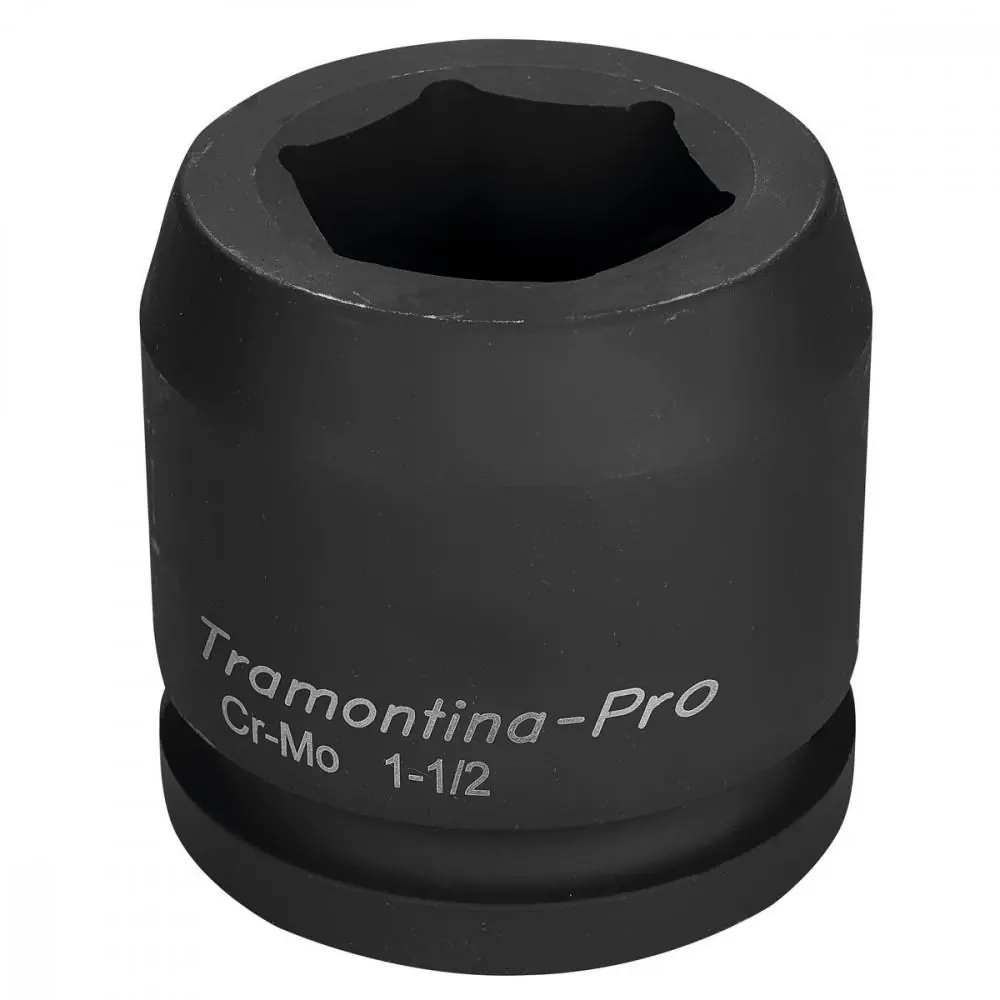 Soquete De Impacto Sextavado Em Aço Cromo Molibdênio 46 Mm - Encaixe 1.1/2