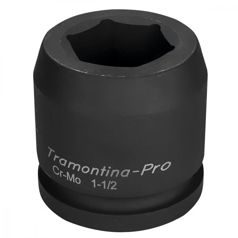 Soquete De Impacto Sextavado Em Aço Cromo Molibdênio 55 Mm - Encaixe 1.1/2