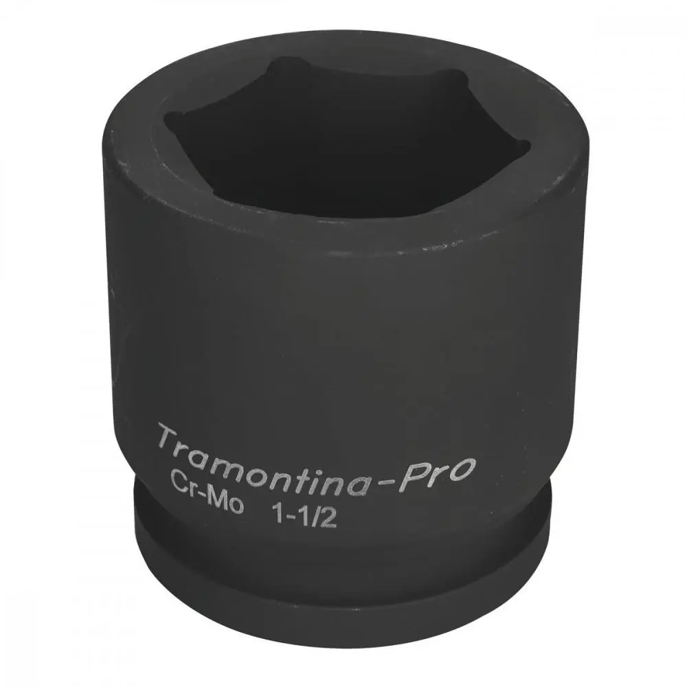 Soquete De Impacto Sextavado Em Aço Cromo Molibdênio 65 Mm - Encaixe 1.1/2