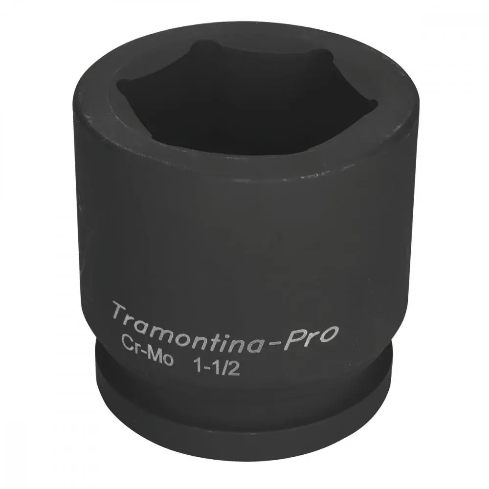 Soquete De Impacto Sextavado Em Aço Cromo Molibdênio 70 Mm - Encaixe 1.1/2