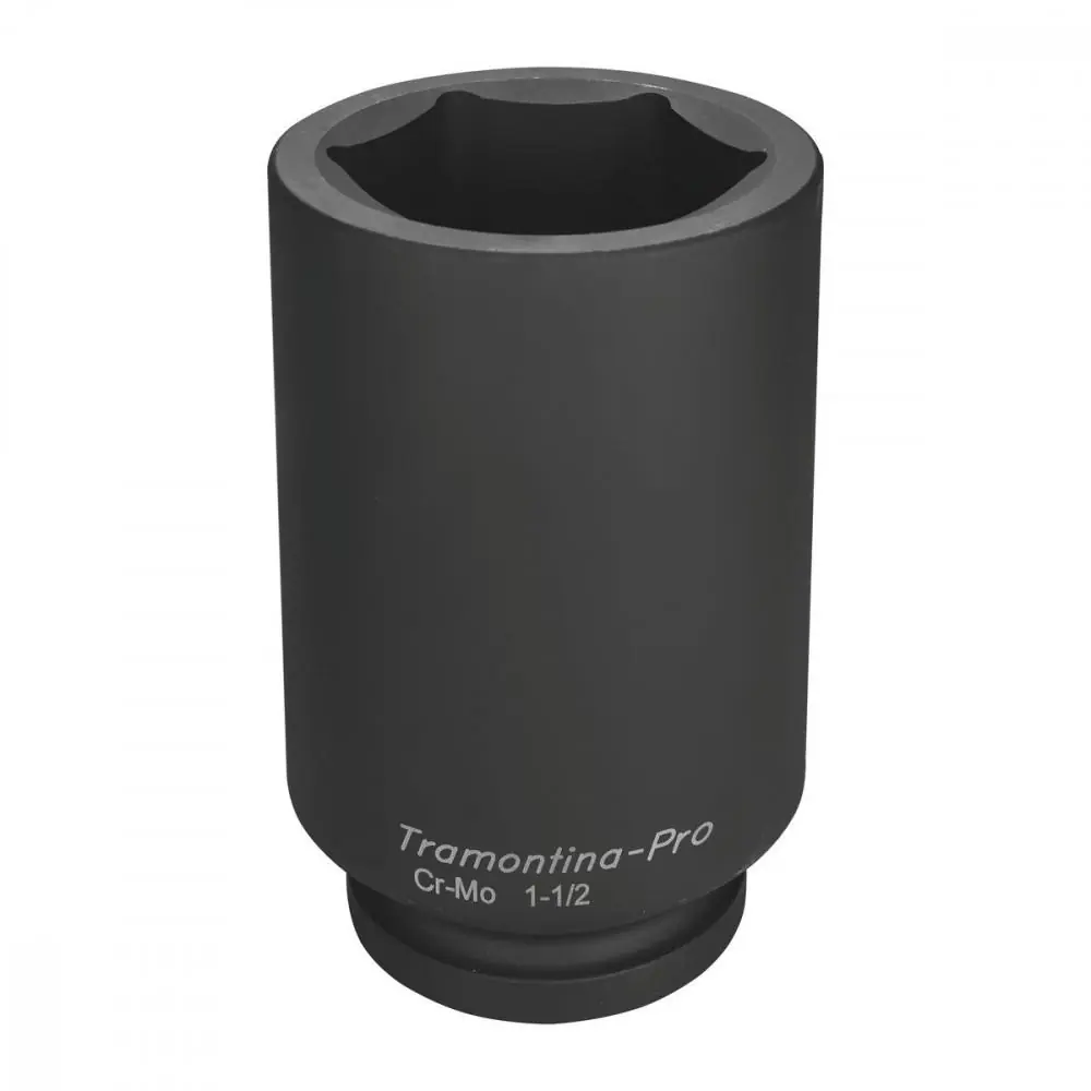 Soquete De Impacto Sextavado Longo Em Aço Cromo Molibdênio 85 Mm - Encaixe 1.1/2
