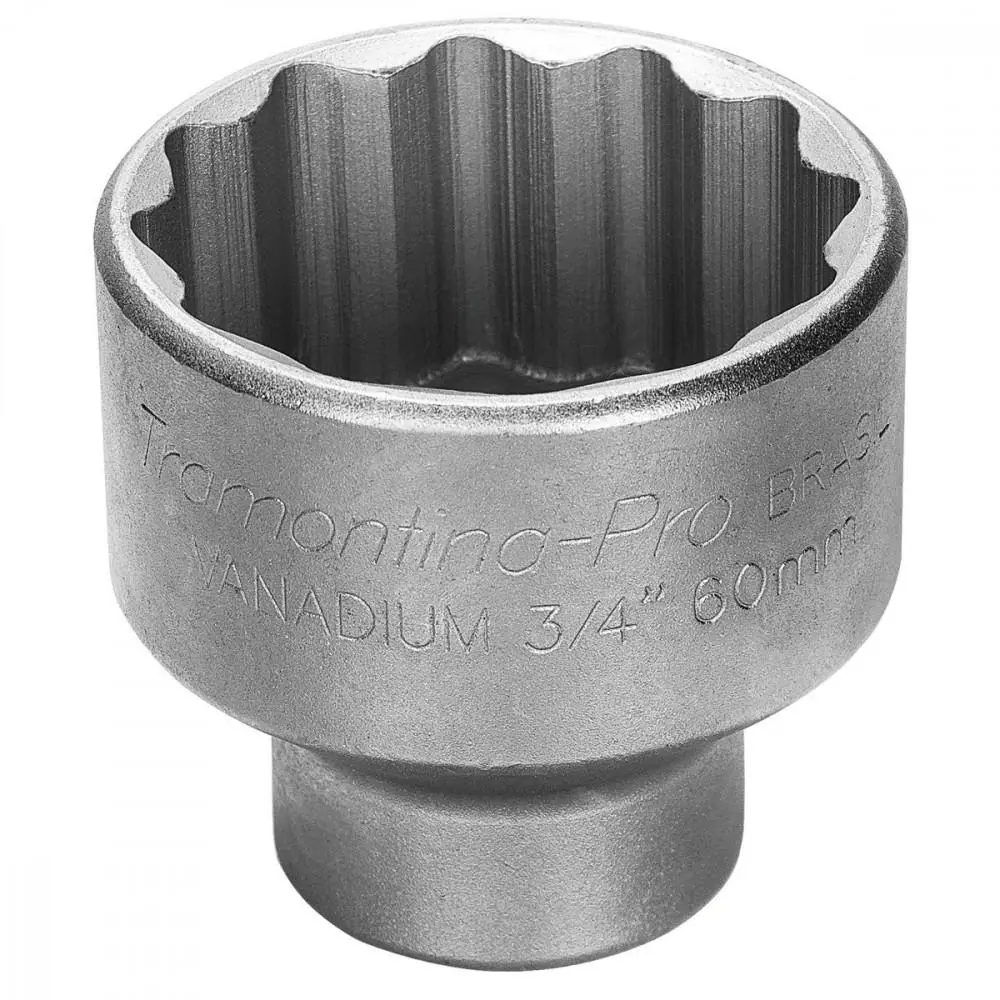 Soquete Estriado Em Aço Cromo Vanádio 3/4" - Encaixe 3/4"