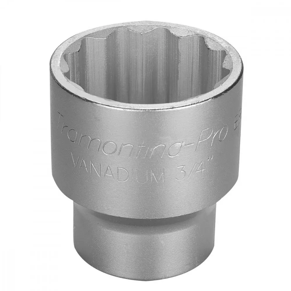 Soquete Estriado Em Aço Cromo Vanádio 1.7/8" - Encaixe 3/4"