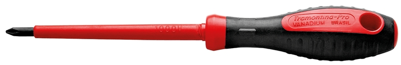 Chave De Fenda Isolada Iec 60900 Ponta Cruzada 3x75 Mm (1 8x3) Tramontina