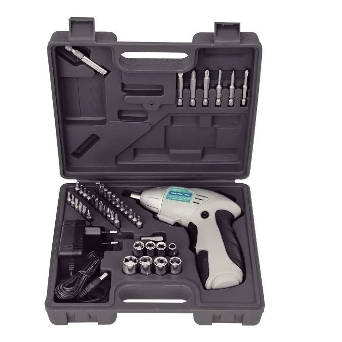 Parafusadeiraa Bateria 4.8V com 46 Peças e Maleta - TRAMONTINA GARIBALDI 42380046