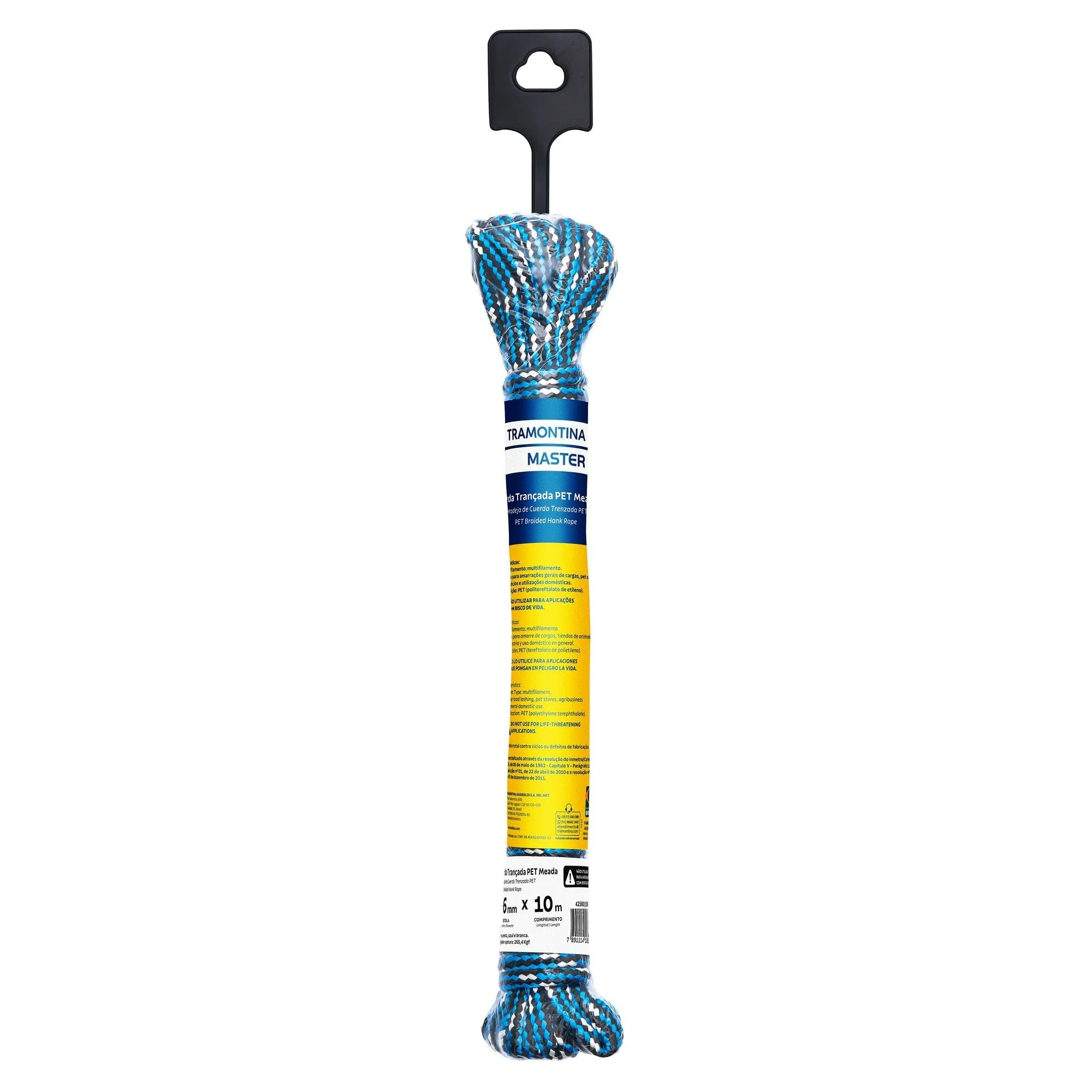 Corda Trançada Pet Meada 6 Mm X 10 M Tramontina Master