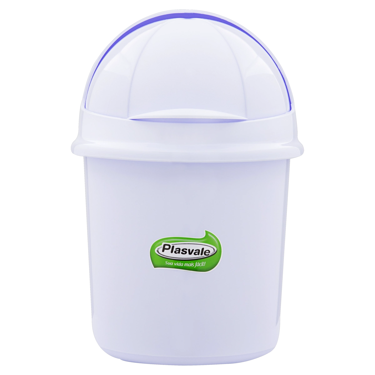 Lixeira Branca Retrátil 1,4l Plasvale