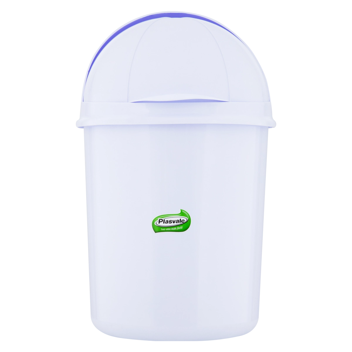 Lixeira Branca Retrátil 7,3l Plasvale