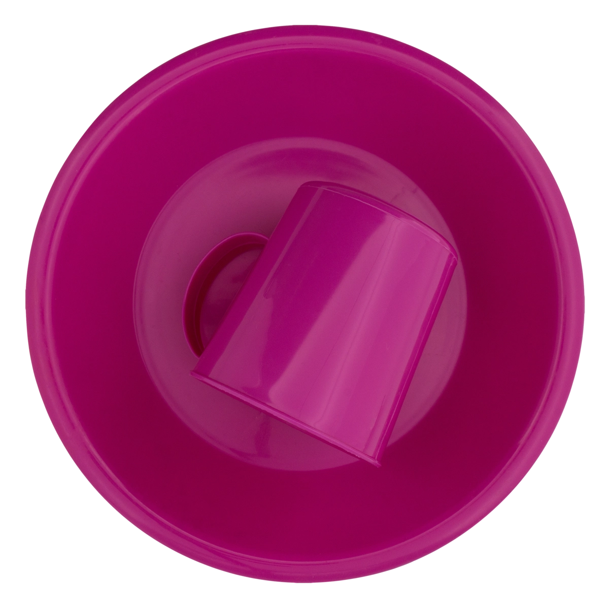 Conjunto Copo E Prato Fundo Rosa Plasvale