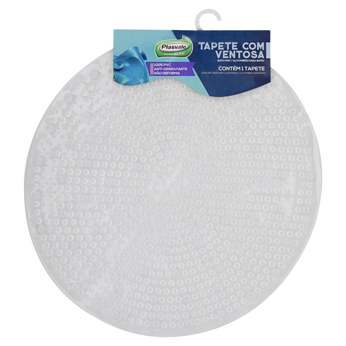 Tapete Para Box Com Ventosa Transparente Plasvale