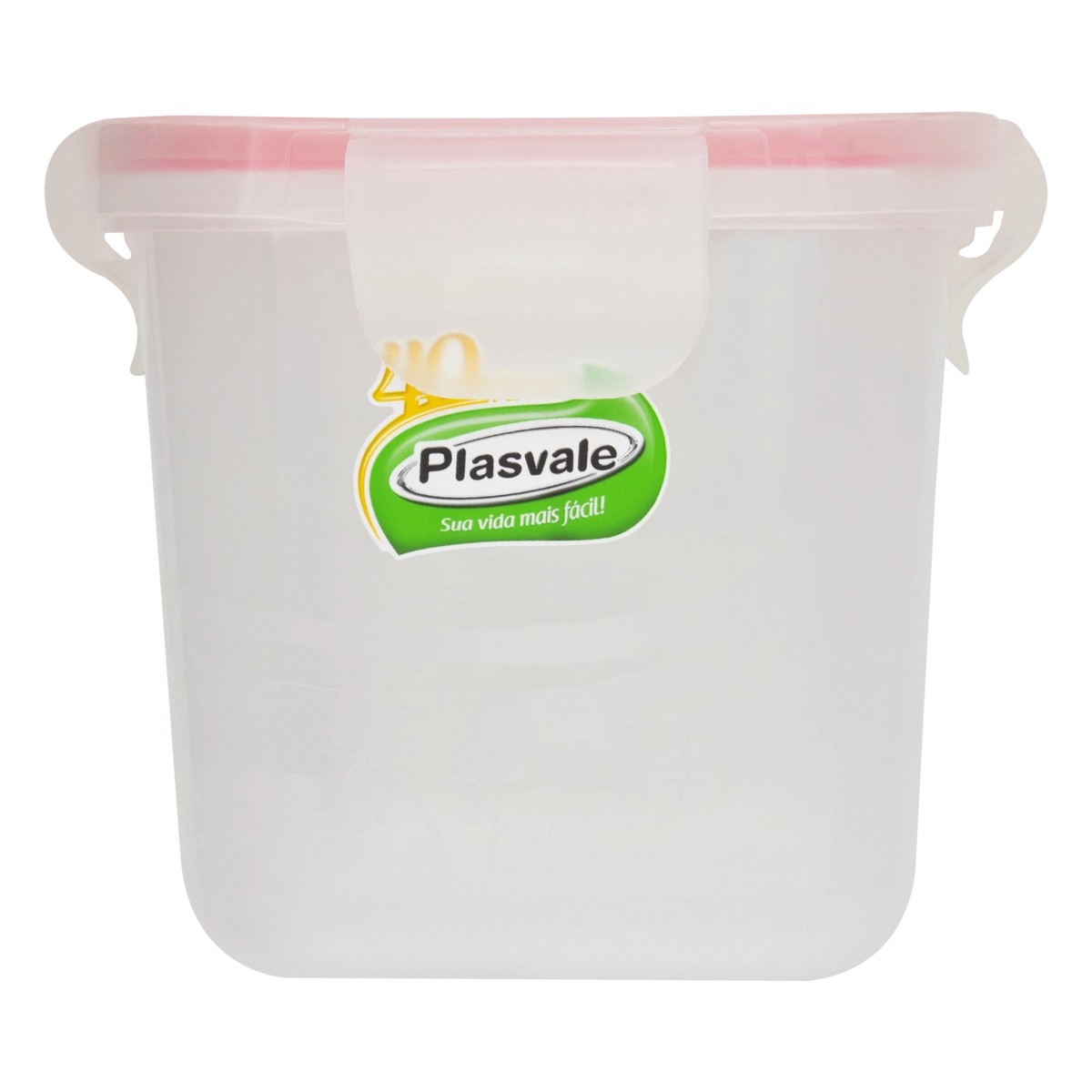 Pote Plástico Com Trava 1,2l Plasvale