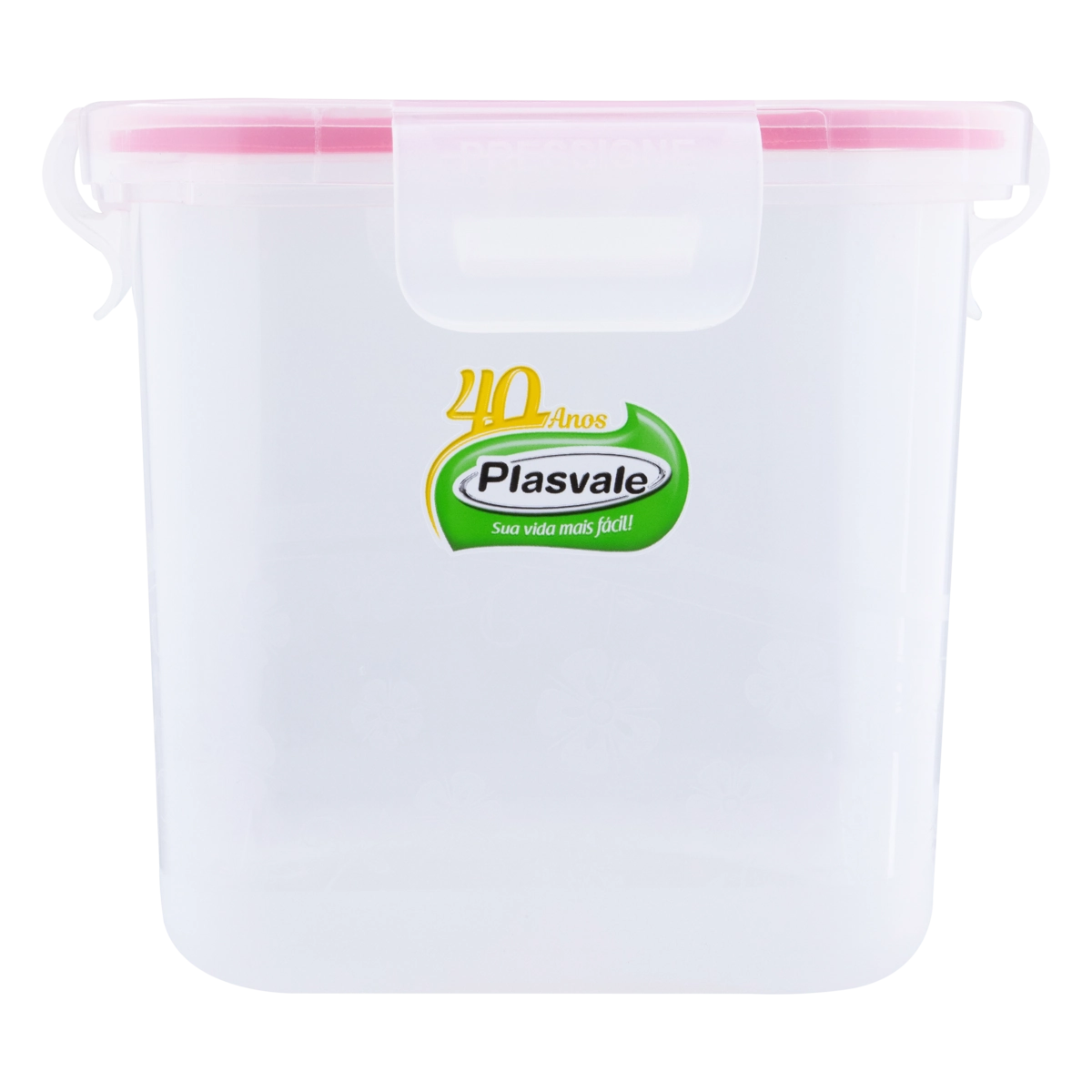 Pote Plástico Com Trava 2,6l Plasvale