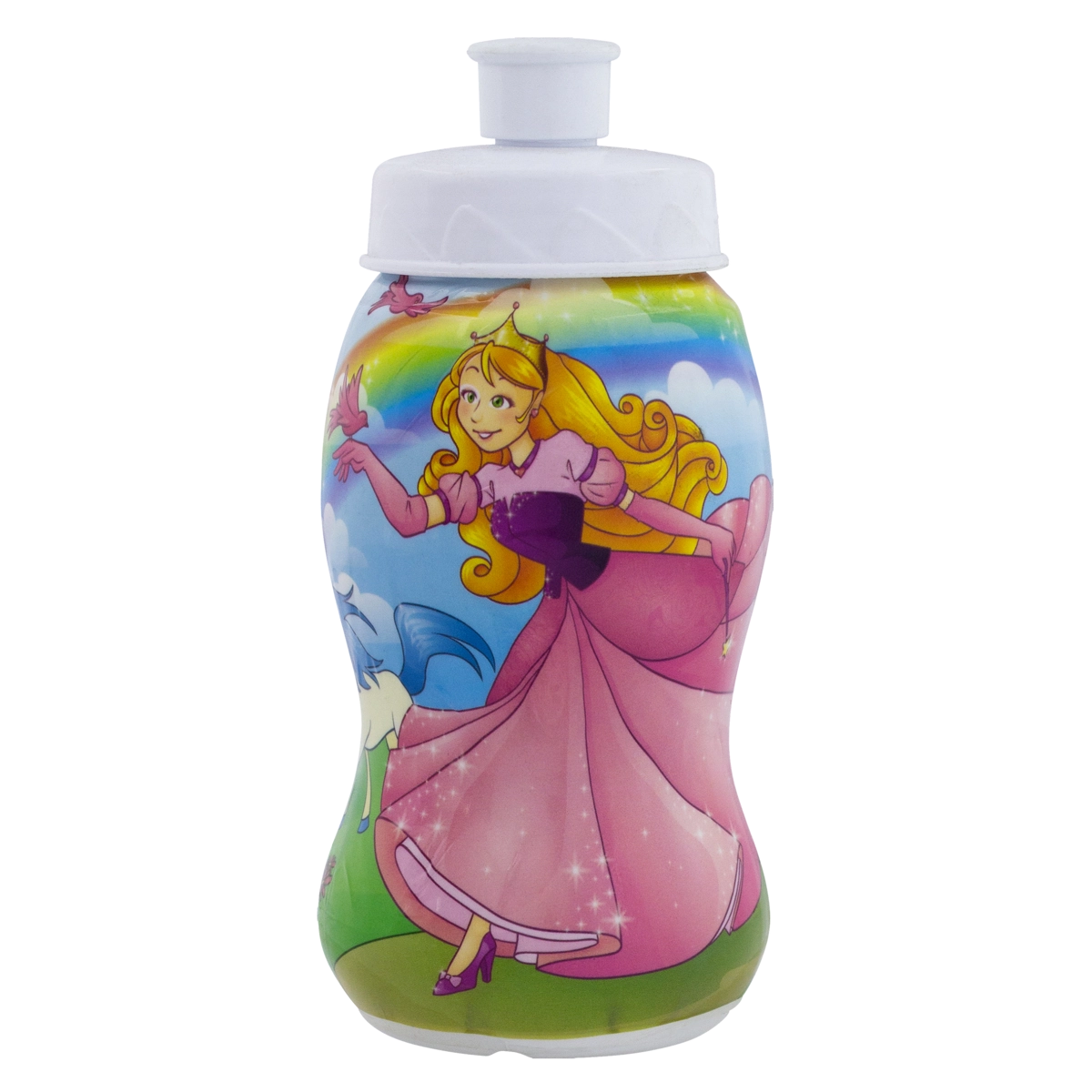 Garrafa Squeeze Princesa 300ml Plasvale