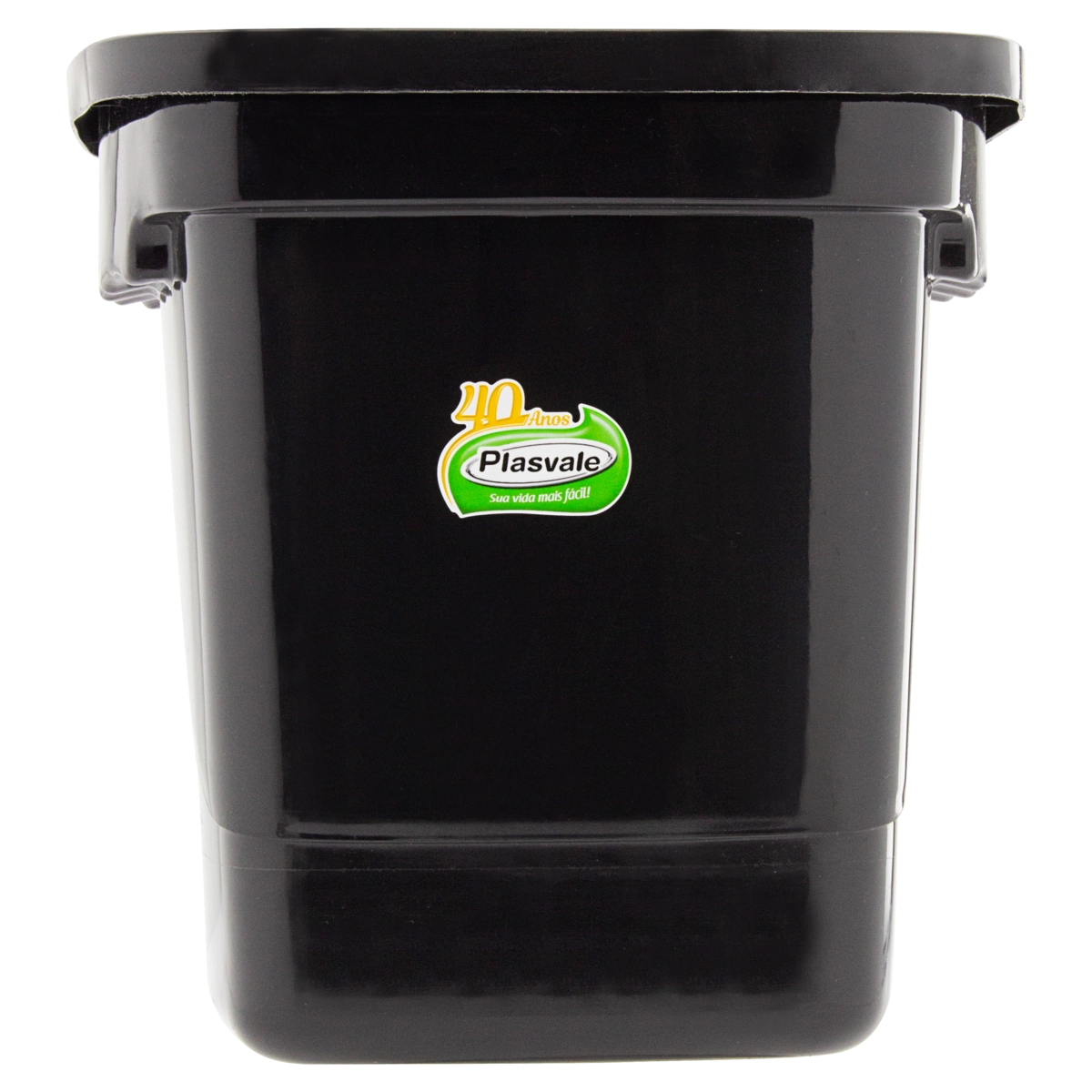 Lixeira Preta 10l Plasvale