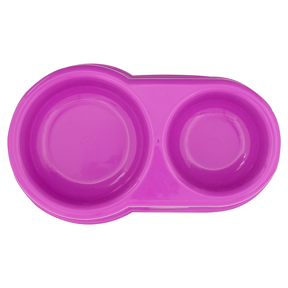 Comedouro Para Animais Duplo Rosa 800ml Plasvale