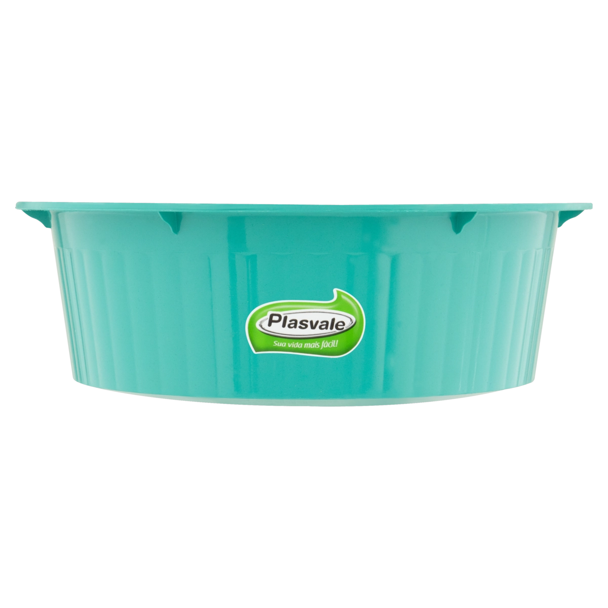 Bacia Plástica Verde Canelada 2,5l Plasvale