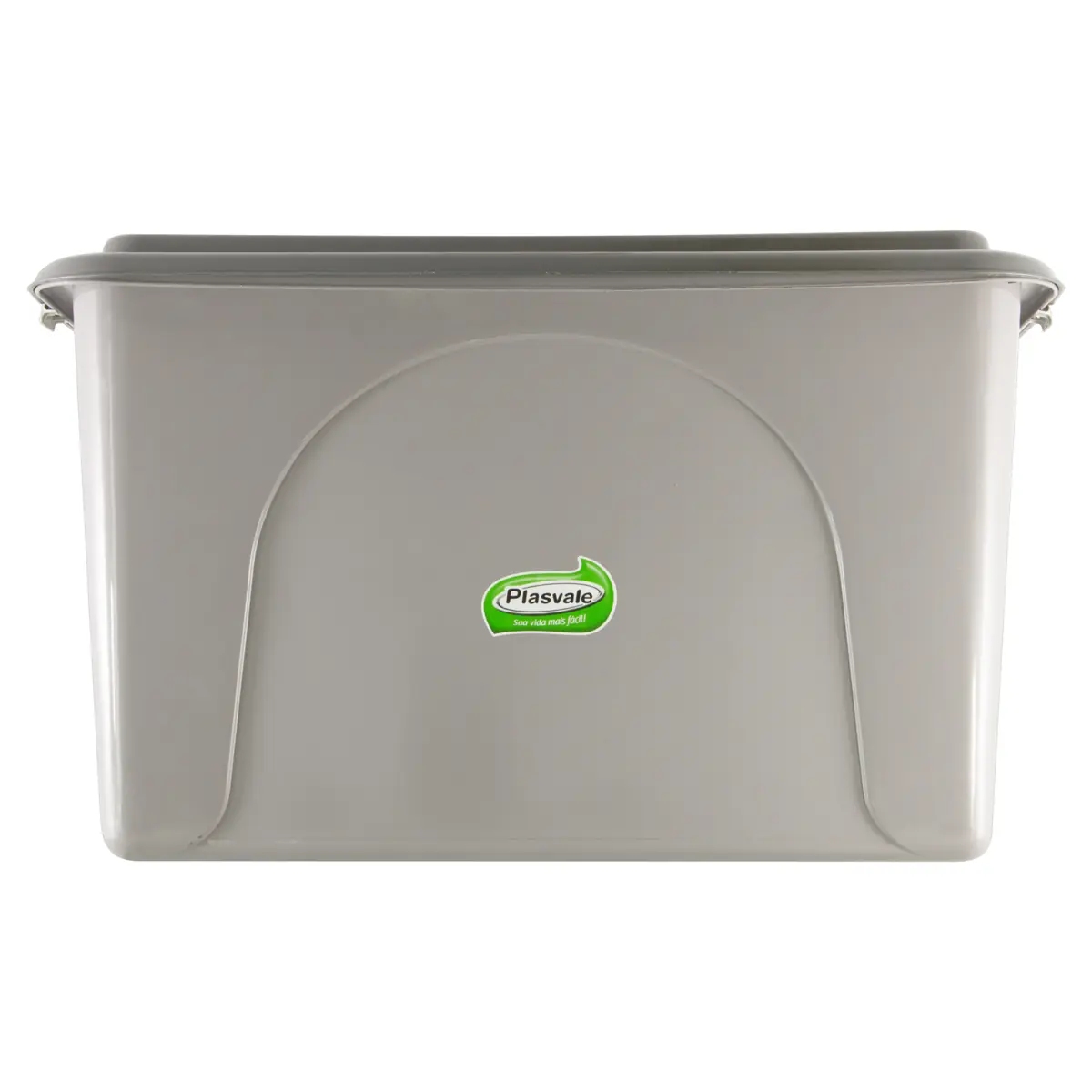 Caixa Organizadora Cinza 50l Plasvale