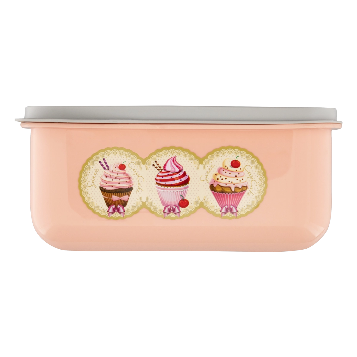 Pote Plástico Rosa Retangular Sorvete 1l Plasvale
