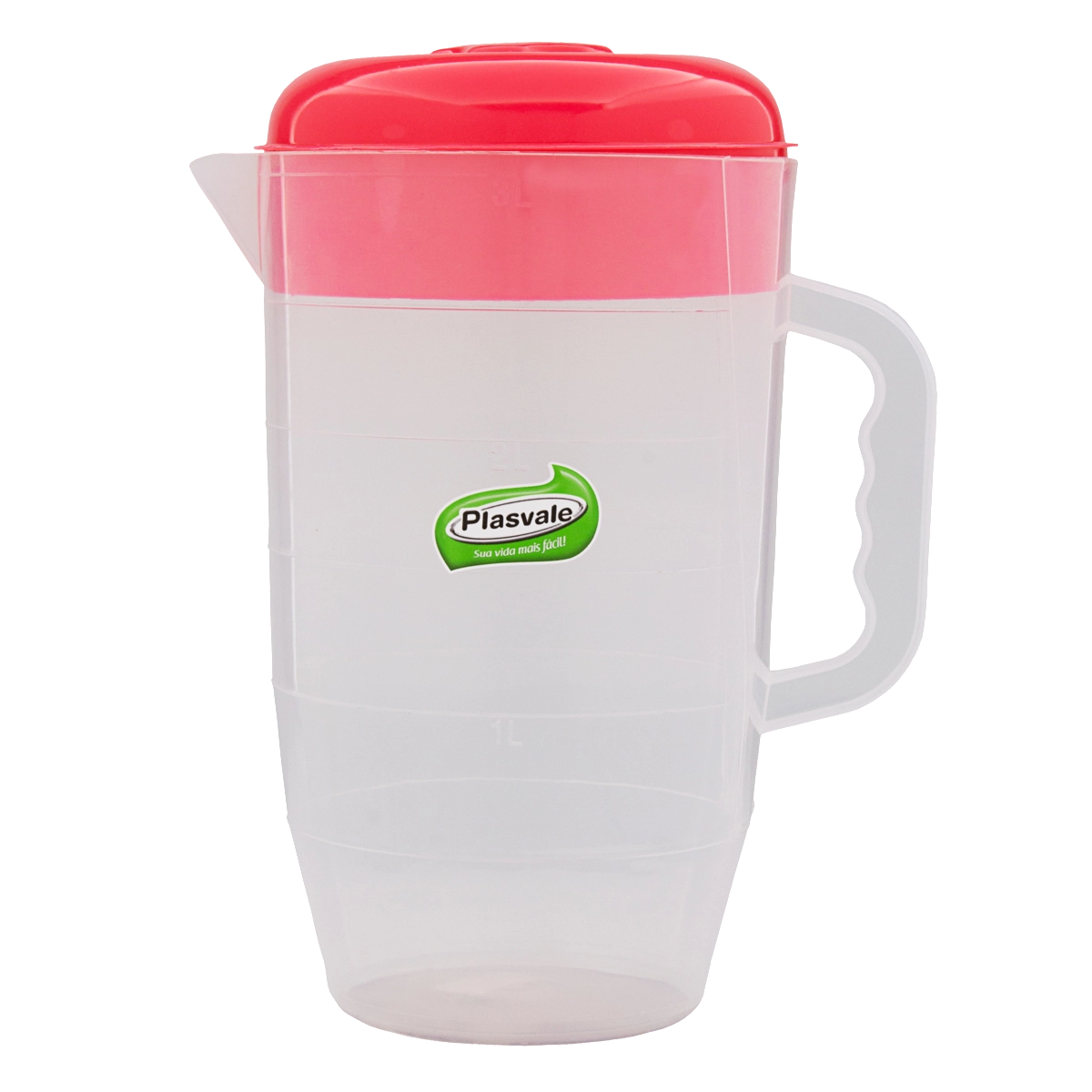 Jarra Plástica Vermelha 3l Plasvale