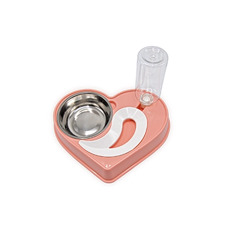 Comedouro Duplo Plasvale Coracao