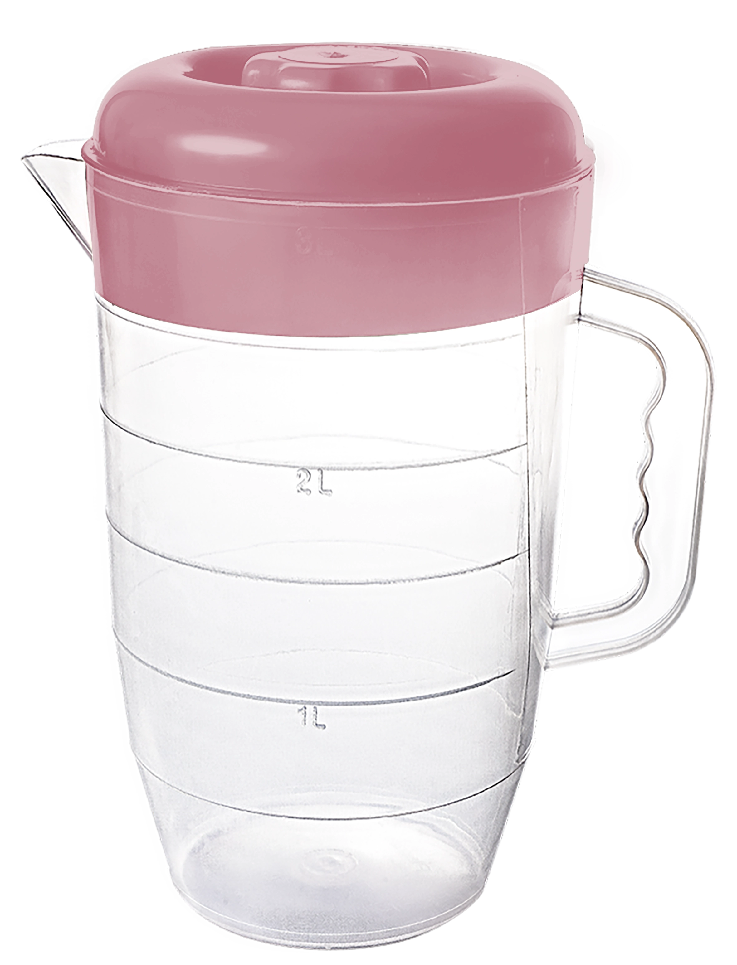 Jarra Tampa Rosa Fechado 3l 6533475 Plasvale