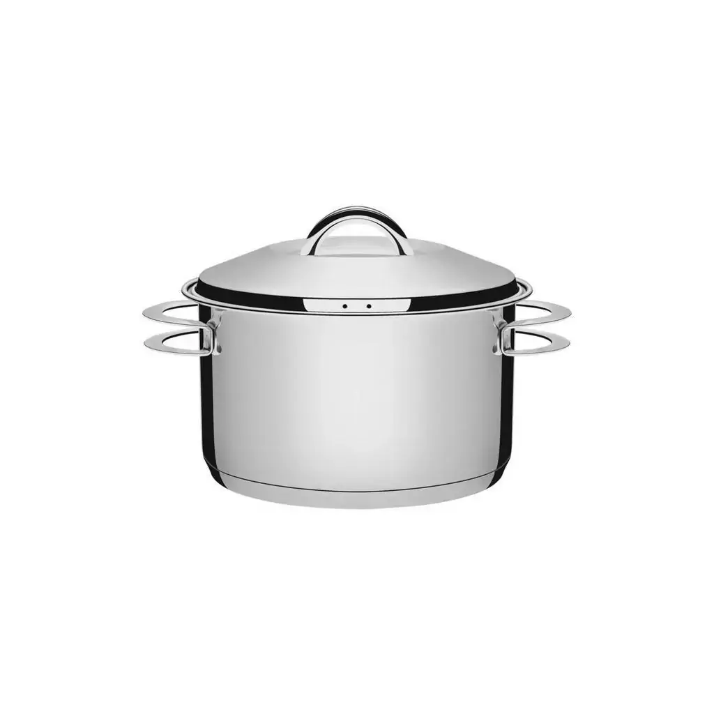 Caçarola Tramontina Solar Funda em Aço Inox Fundo Triplo com Tampa e Alças 20 cm 3,6 litros