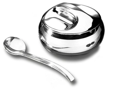Açucareiro em Aço Inox Tramontina com Colher