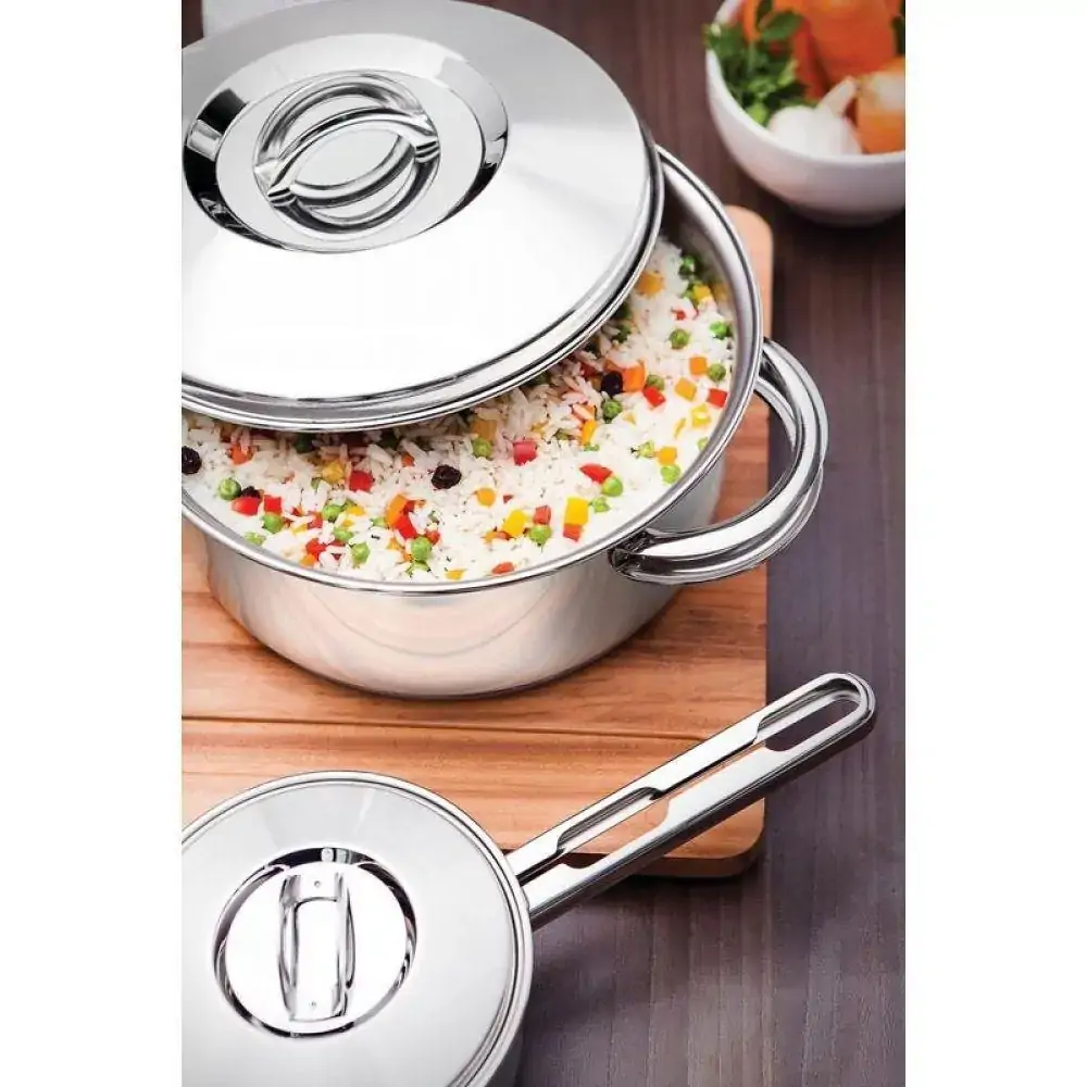 Caçarola Funda Aço Inox Solar