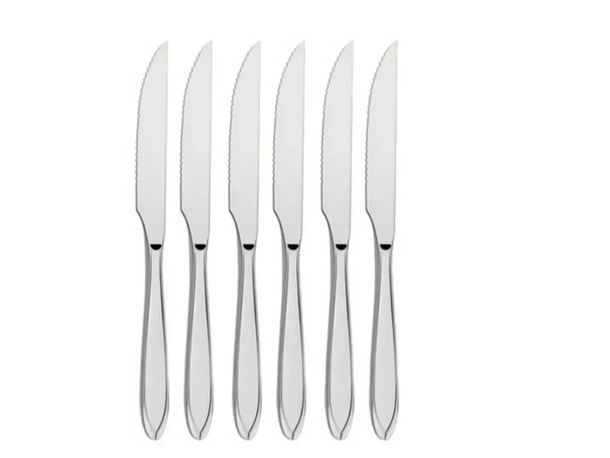 Conjunto 6 Facas Churrasco Laguna Talheres Tramontina em Aço Inox