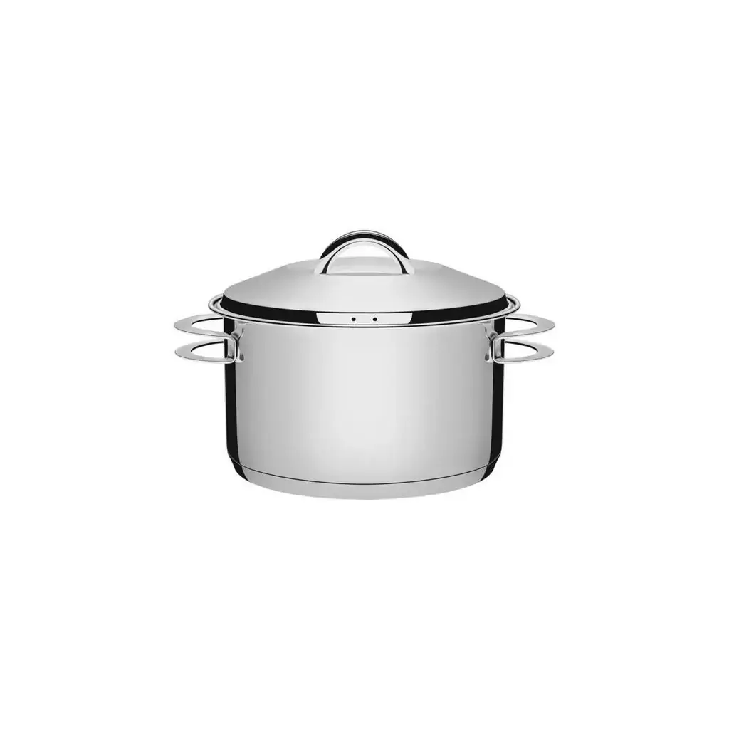 Caçarola Funda Tramontina Solar em Aço Inox Fundo Triplo com Tampa e Alças 16 cm 1,8 litros