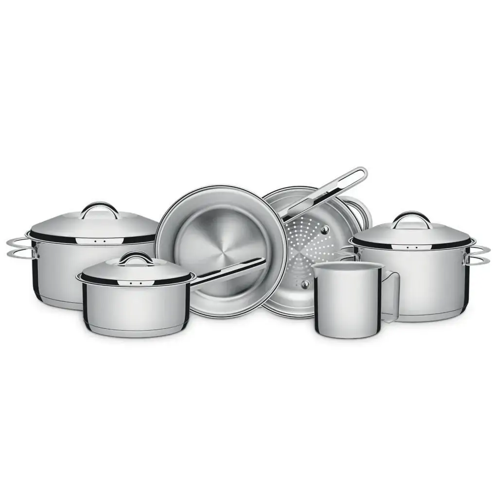 Jogo de Panelas 6 Peças Solar Aço Inox Tramontina