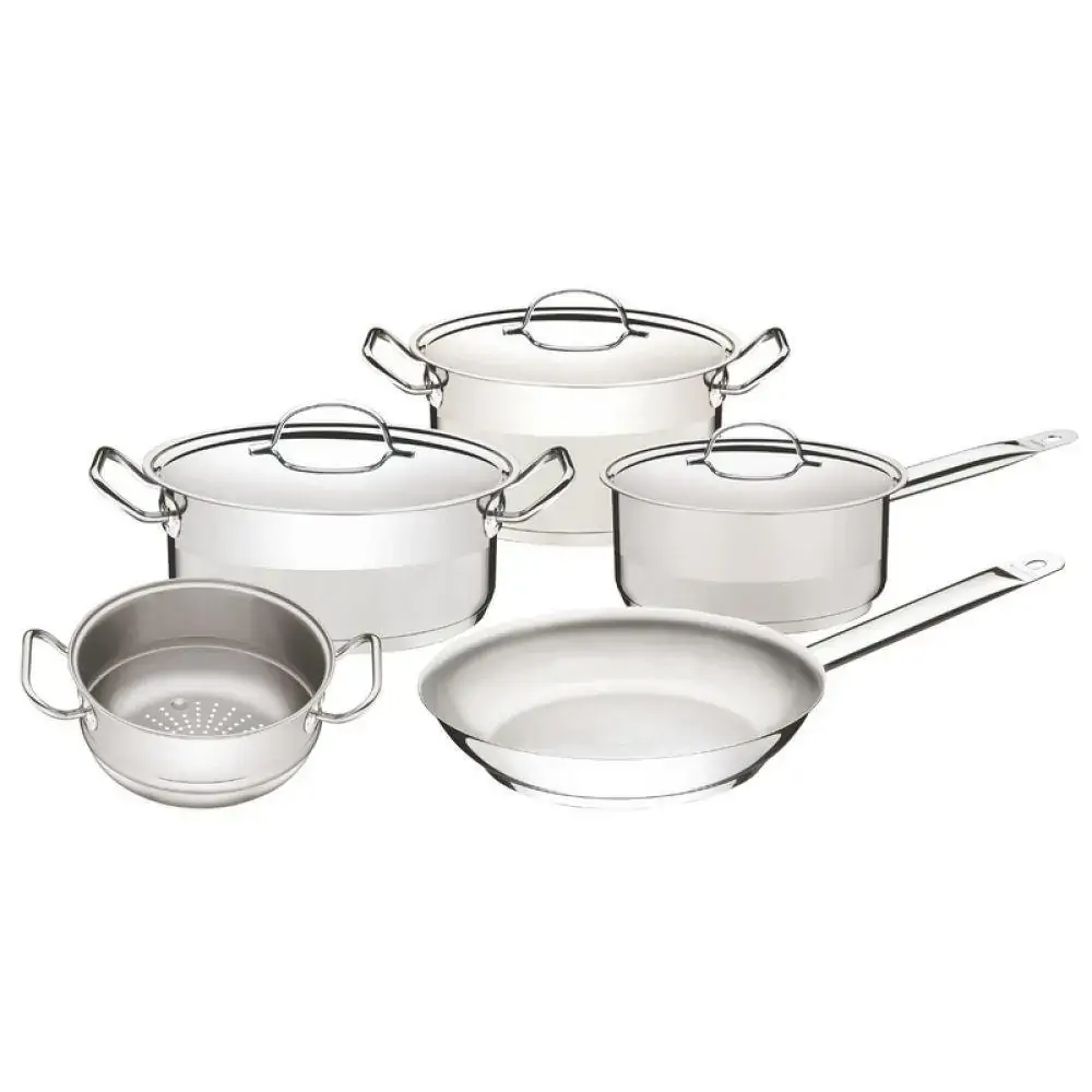 Conjunto de Panelas Aço Inox 5 Peças Tramontina 65620/010