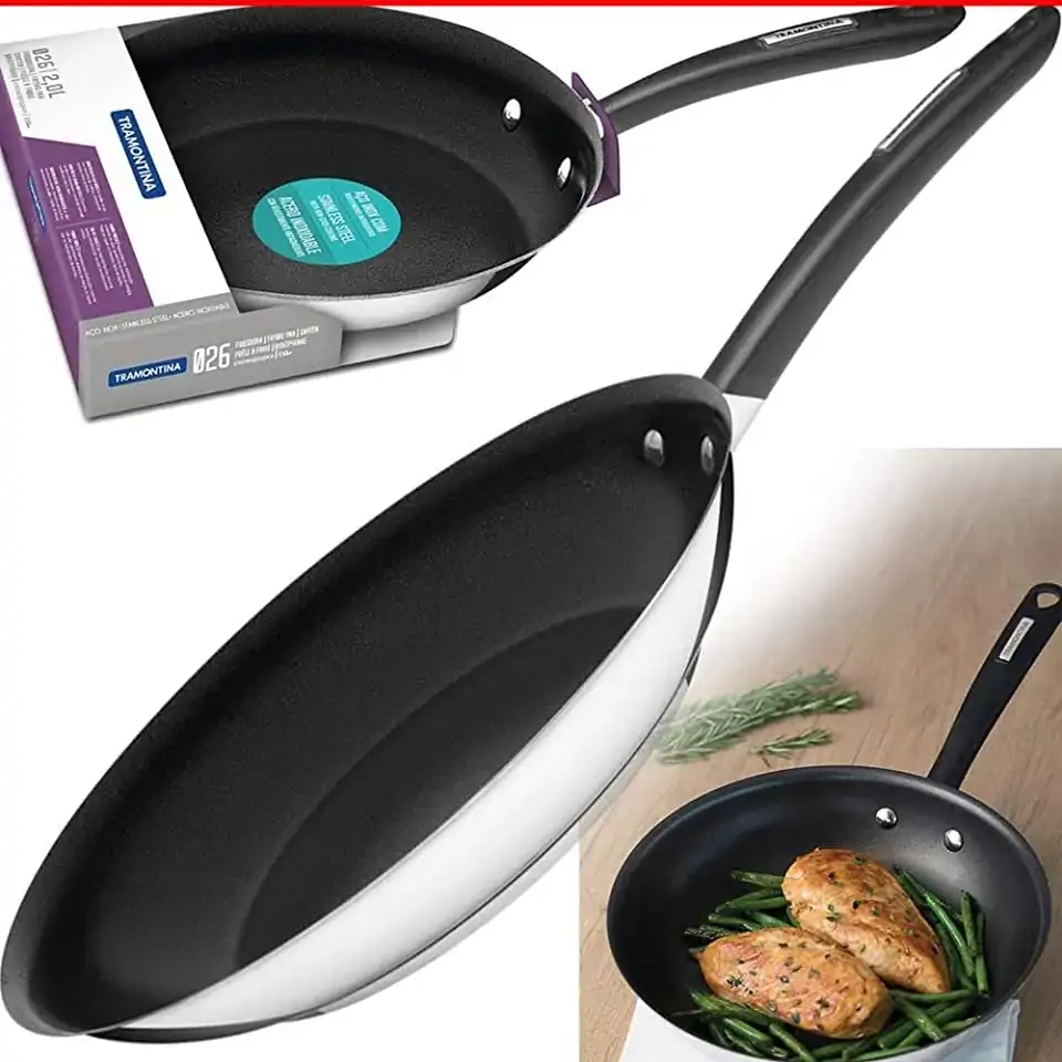 Frigideira Tramontina Aco Inox 26cm