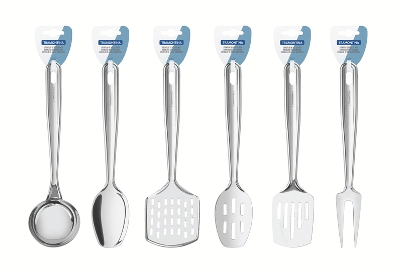 Utensilhos Inox Estriada Tramont.