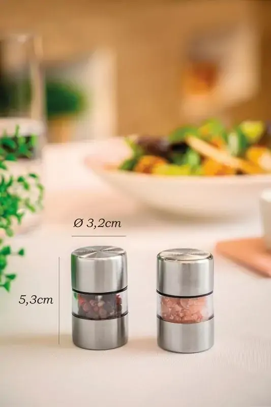 CJ.MINI MOEDORES ACO INOX/ACRILICO.